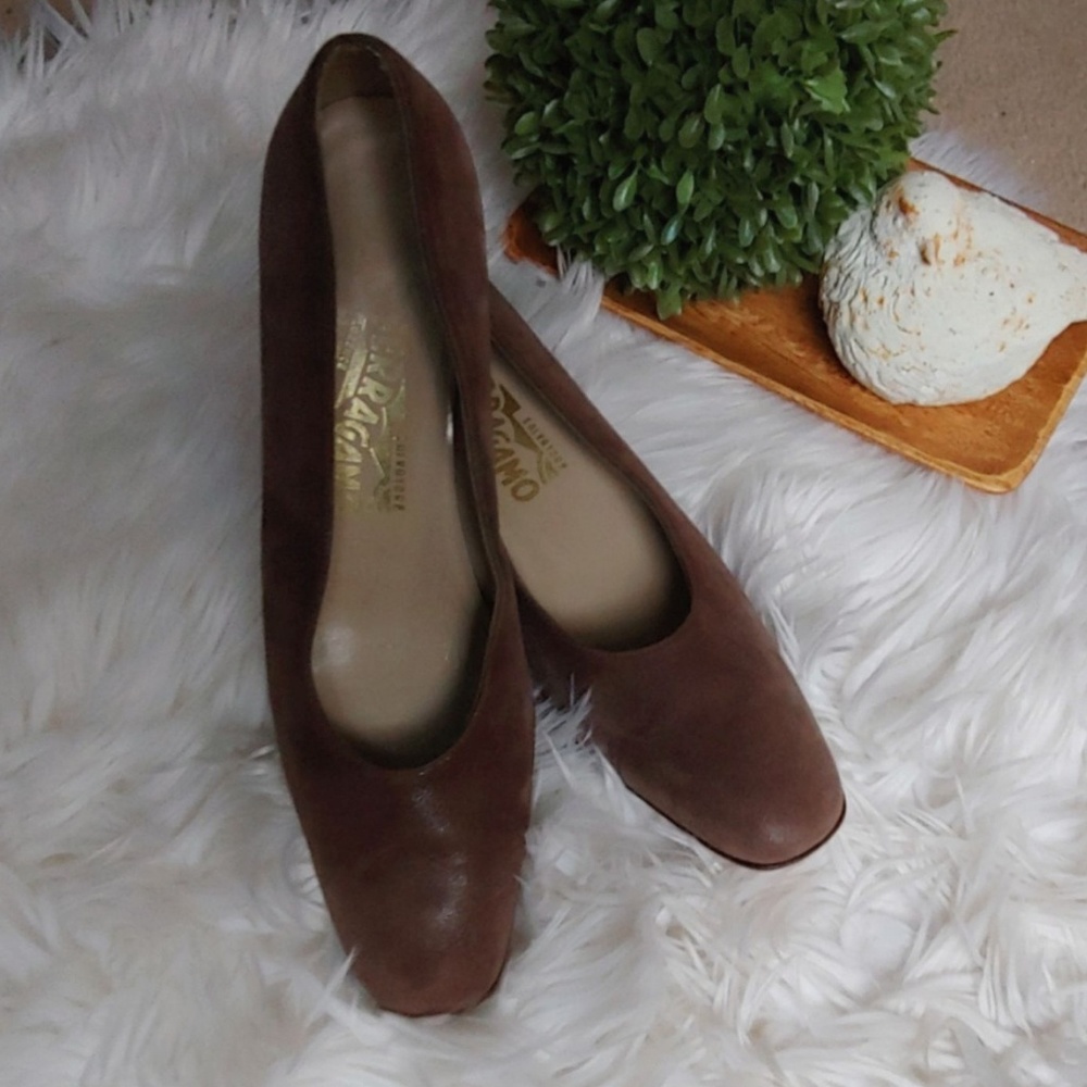 Salvatore Ferragamo Suede Pumps